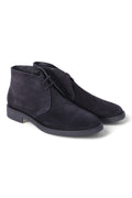 Polacco uomo suede blu Antica Cuoieria