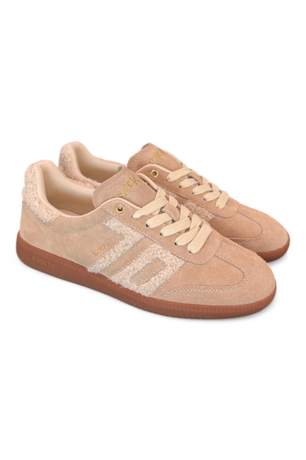 Sneaker donna Back70 Cloud 605 fur beige suede 