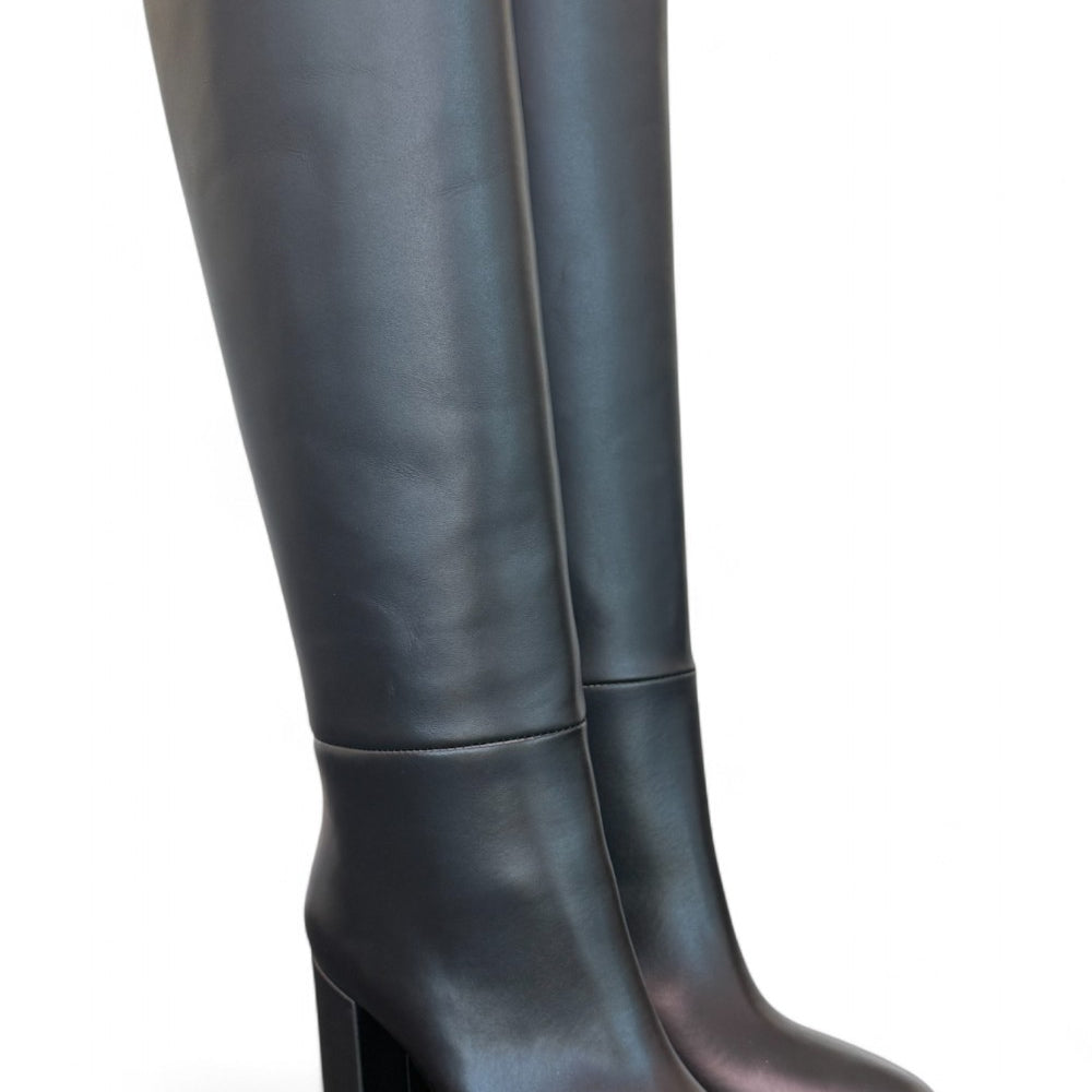 Stivale tubo nappa nera T90 Bianca Di<BR/> 