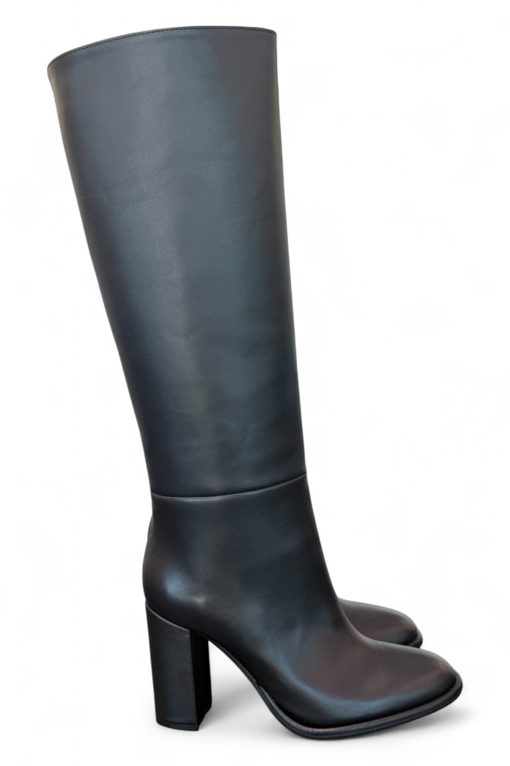 Stivale tubo nappa nera T90 Bianca Di<BR/> 