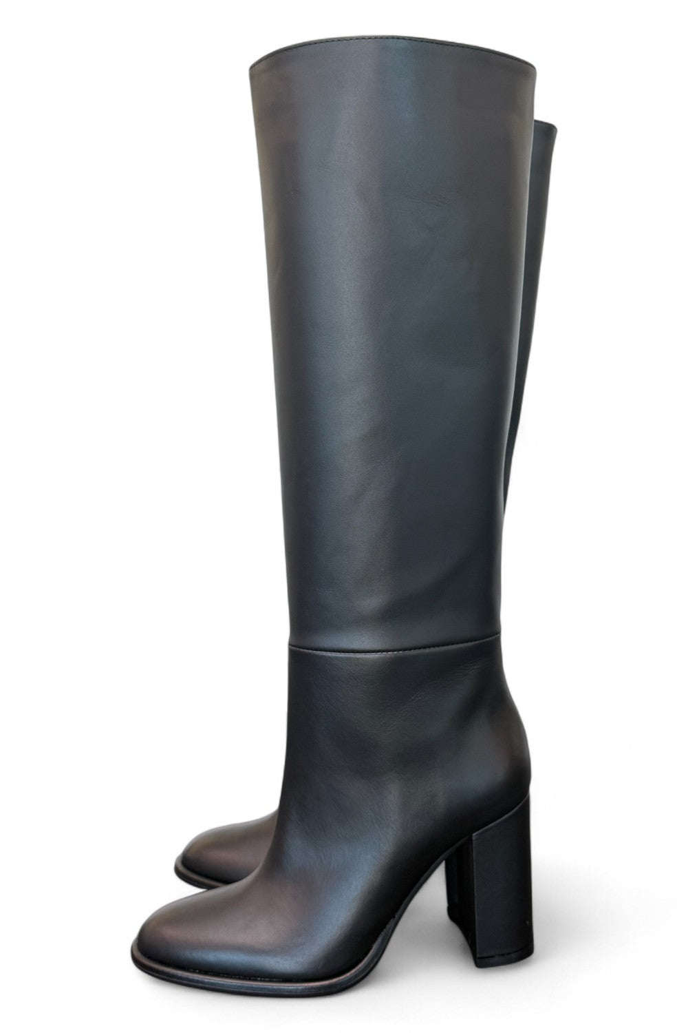 Stivale tubo nappa nera T90 Bianca Di<BR/> 