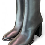 Stivaletto zip nappa nera T90 Bianca Di<BR/> 