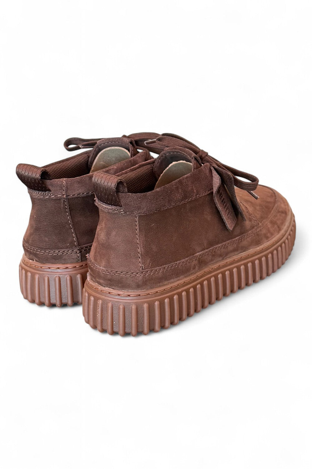 Polacco uomo Torhill Lace Hi Dark brown nabuk Clarks<BR/> 