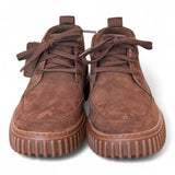 Polacco uomo Torhill Lace Hi Dark brown nabuk Clarks<BR/> 