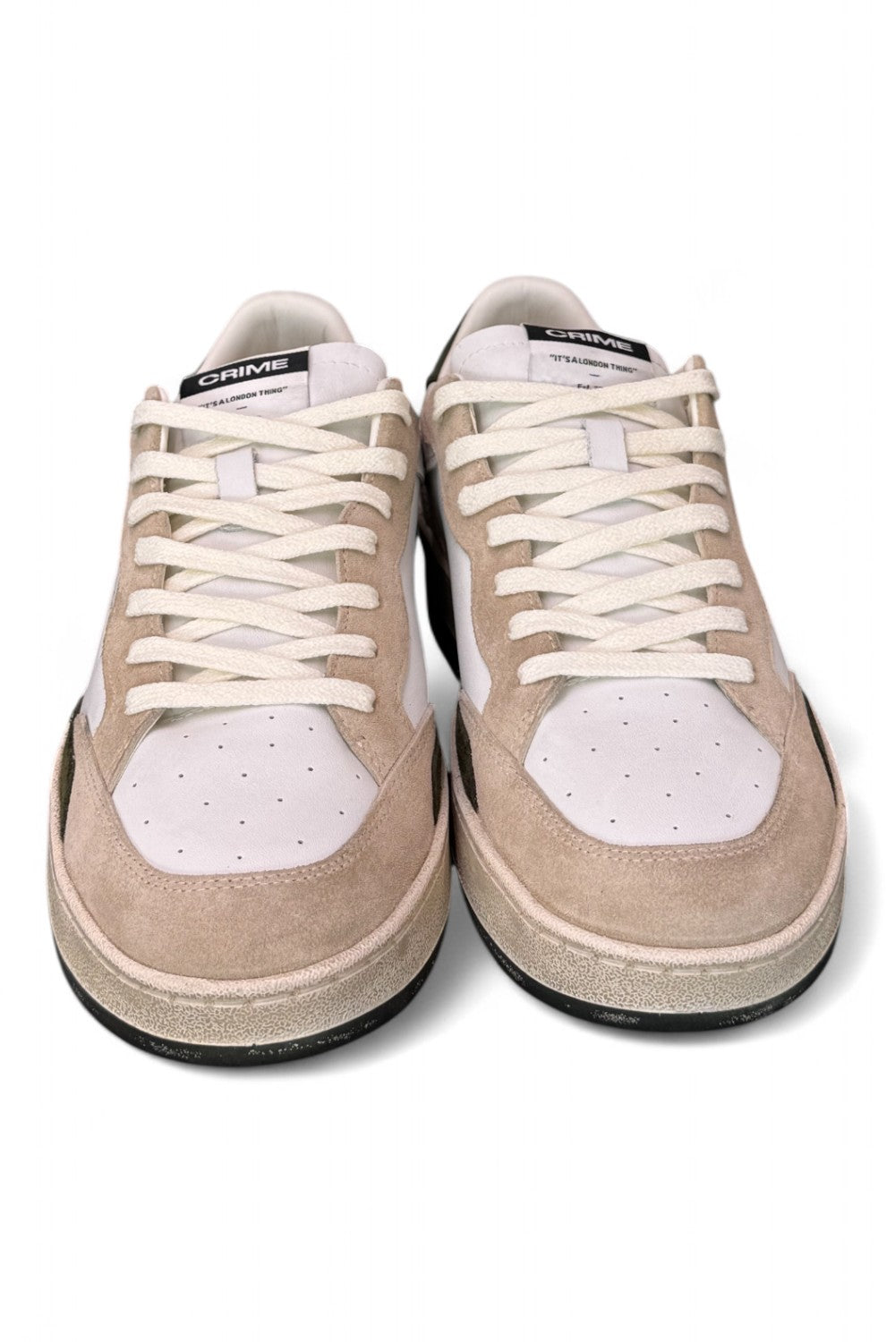 Sneaker uomo basket bianca Crime London Chelsea Dune Drift 
