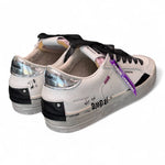 Sneaker SK8 De Luxe bianca nera Crime London Angel<BR/> 