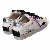 Sneaker SK8 De Luxe bianca nera Crime London Angel<BR/> 