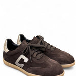 Sneaker suede testa di moro Crown 