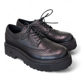 Scarpa francesina imperiale nera  Slash Cult 
