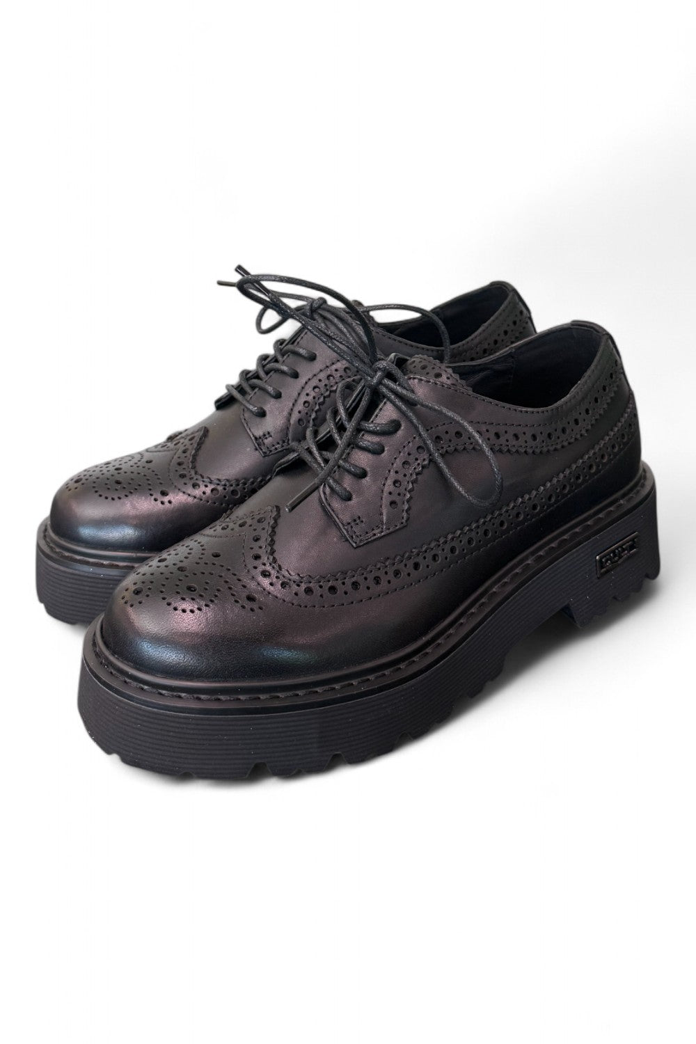 Scarpa francesina imperiale nera  Slash Cult 