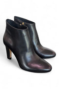 Stivaletto zip T80 pelle nera Elisa Lanci