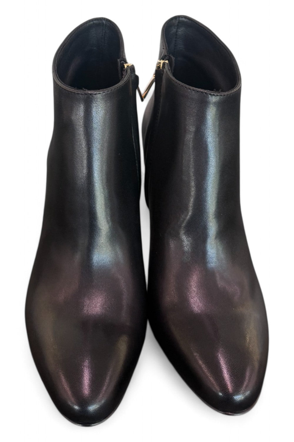 Stivaletto zip T80 pelle nera Elisa Lanci<BR/> 