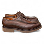 Scarpa allacciata ingegnere cucitura cioccolato Exton 