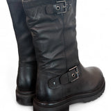 Stivale biker 3/4 nabuk nero Janet<BR/> 