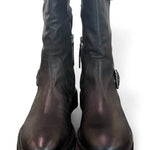 Stivale biker 3/4 nabuk nero Janet<BR/> 
