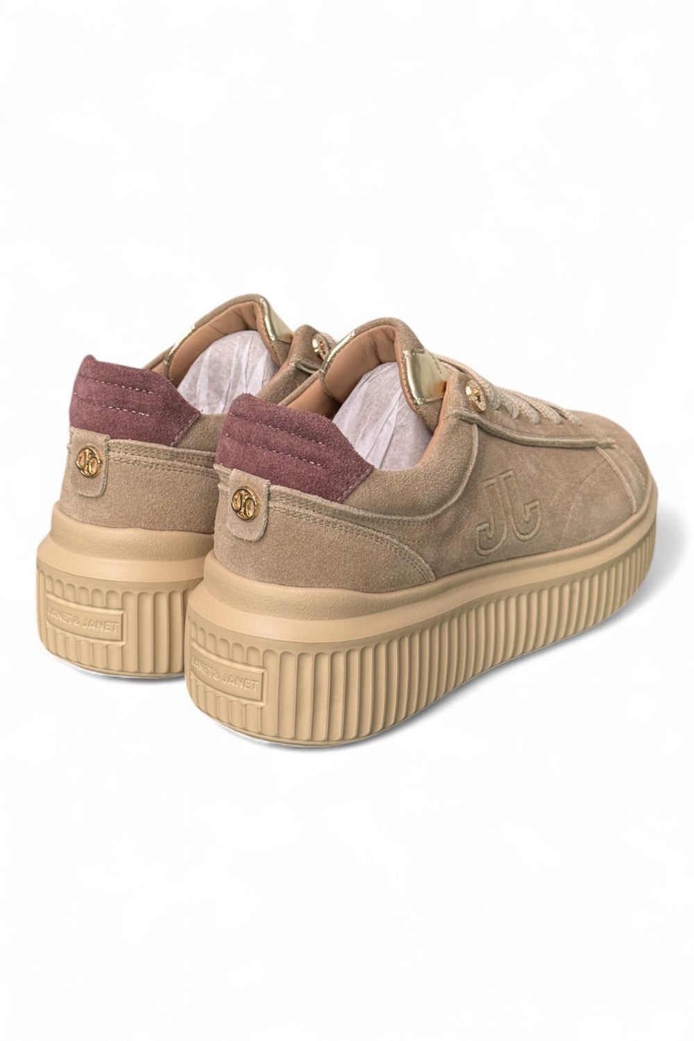 Sneaker donna suede beige Janet & Janet 