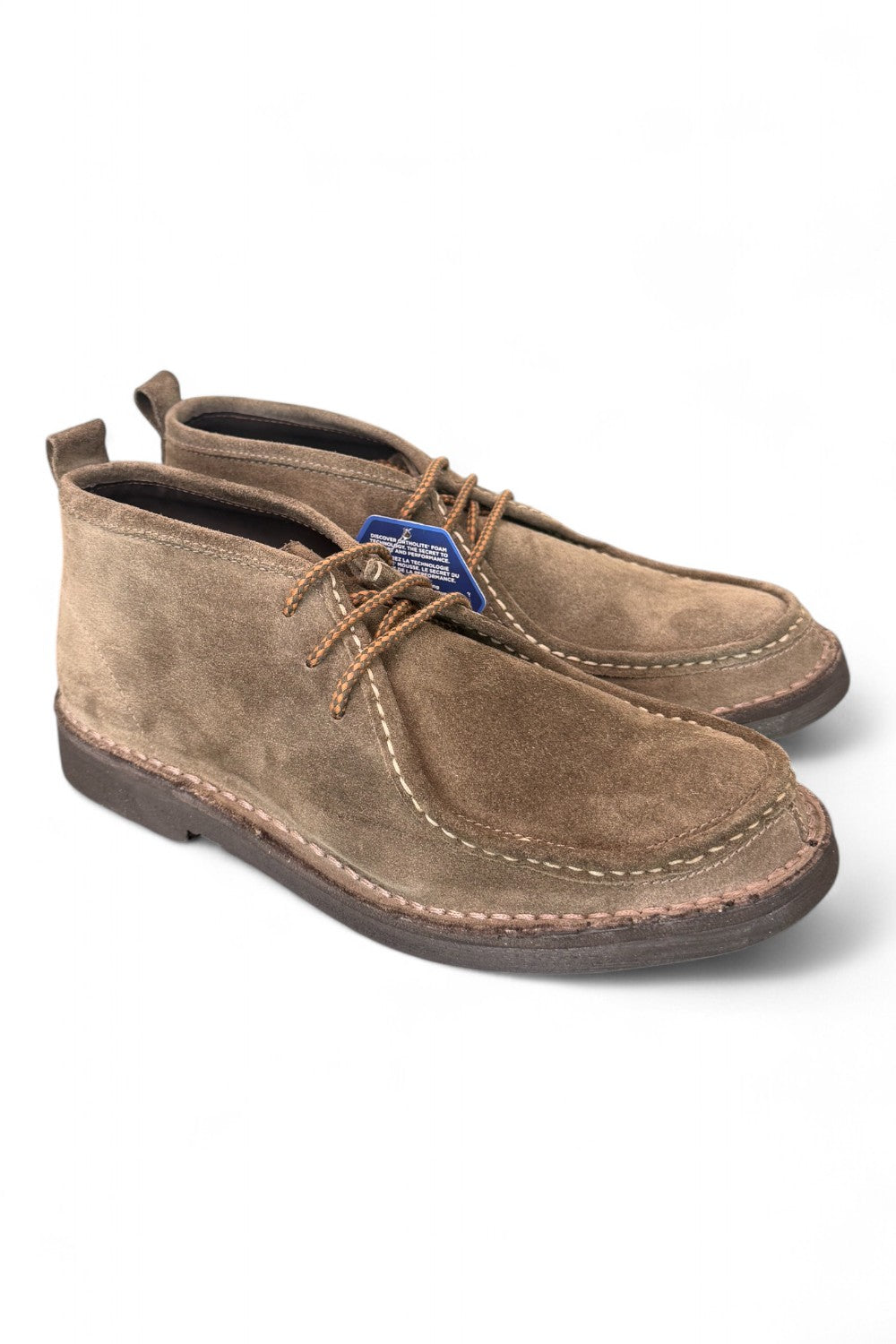 Polacco cucitura suede tortora Kebo 