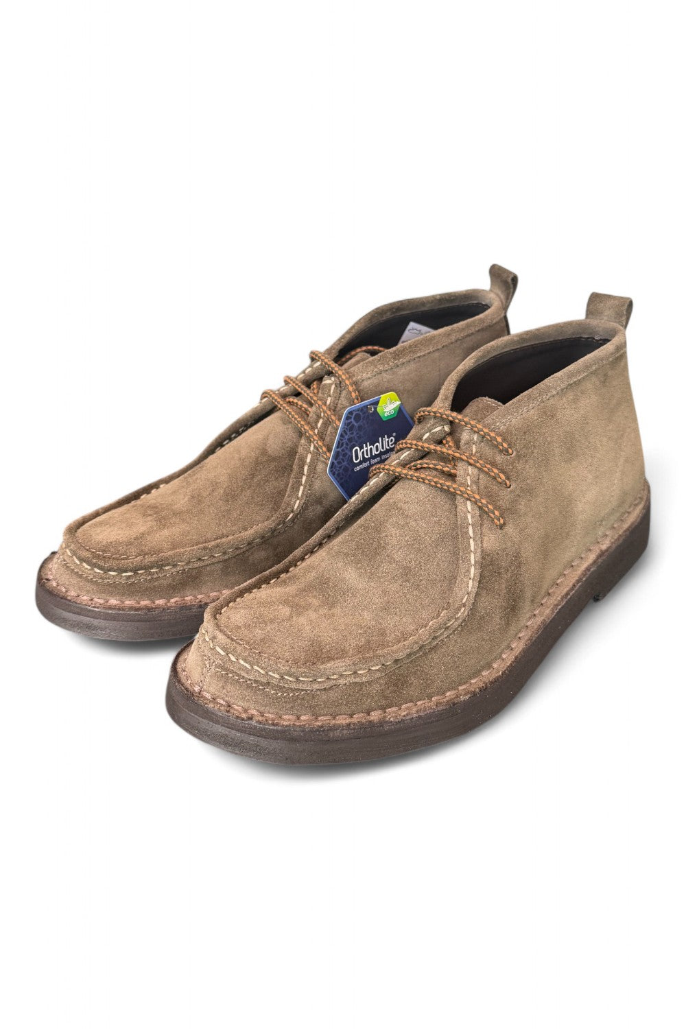 Polacco cucitura suede tortora Kebo 