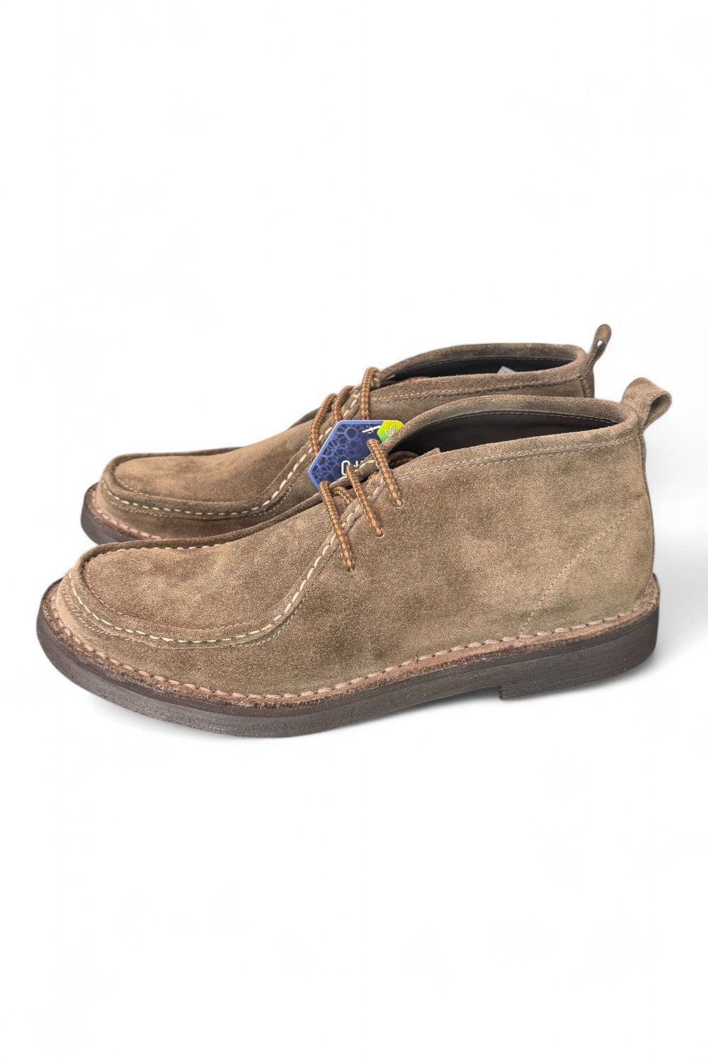 Polacco cucitura suede tortora Kebo 