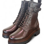 Anfibio pelle moka con fibbia Mjus<BR/> 