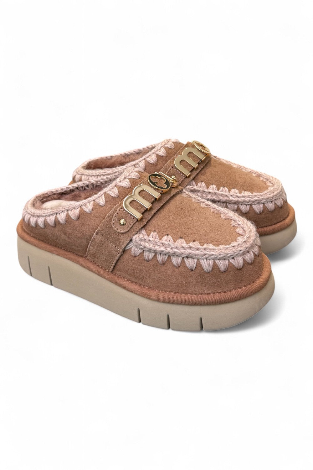 Sabot slipper Bounce Clog Mou Pink Brown 