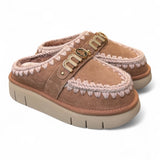 Sabot slipper Bounce Clog Mou Pink Brown 