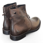 Stivaletto zip pelle brandy Pawelks 