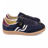 Sneaker uomo low suede blu Primabase <BR/> 
