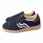Sneaker uomo low suede blu Primabase <BR/> 