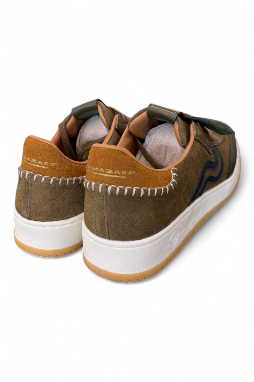 Sneaker uomo Hi suede verde Primabase <BR/> 