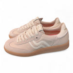 Sneaker donna low pelle latte Primabase <BR/> 