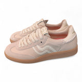 Sneaker donna low pelle latte Primabase <BR/> 