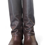 Stivale biker ghetta pelle marrone Ranye <BR/> 