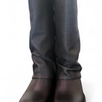 Stivale biker ghetta pelle nera Ranye <BR/> 