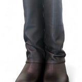 Stivale biker ghetta pelle nera Ranye <BR/> 