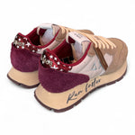 Sneaker donna Sun68 Ally vintage beige bordeaux 