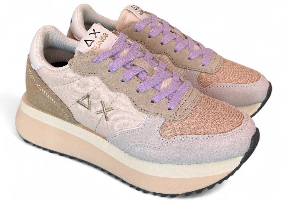 Sneaker donna Sun68 Big Ally beige 