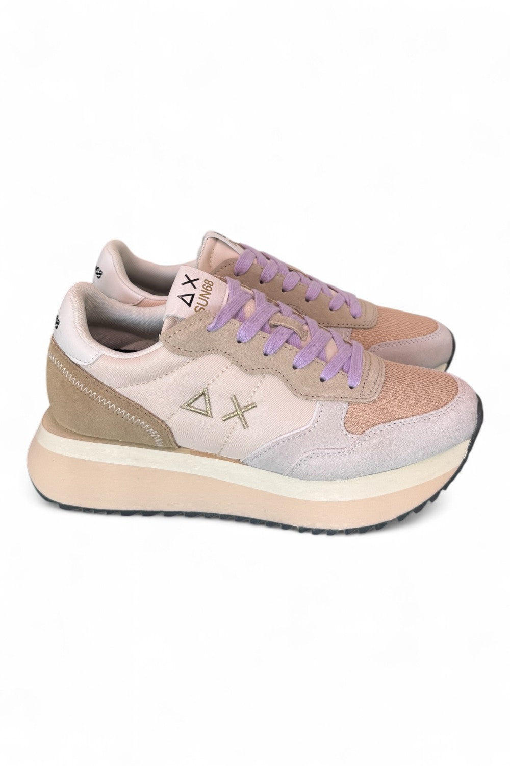 Sneaker donna Sun68 Big Ally beige 