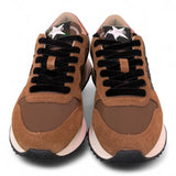 Sneaker donna Sun68 Stargirl glitter logo marrone 