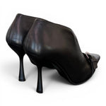 Stivaletto decolleté V pelle nera tc 90 Albano 