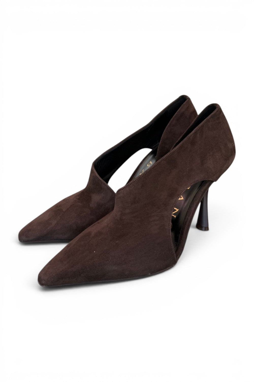 Semiaperto asimmetrico suede moro tc 90 Albano 
