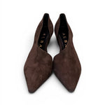 Semiaperto asimmetrico suede moro tc 90 Albano 