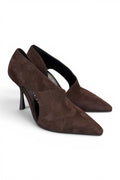 Semiaperto asimmetrico suede moro tc 90 Albano