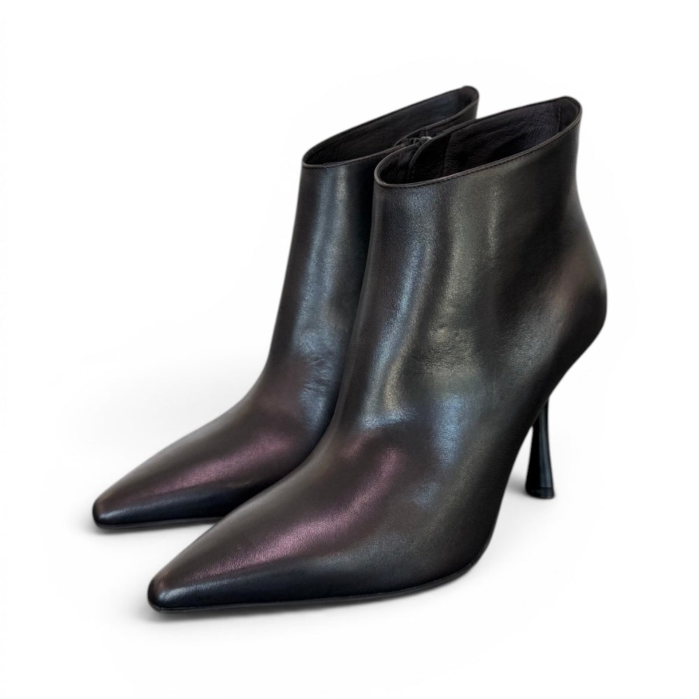 Stivaletto pelle nera tc 90 Albano 