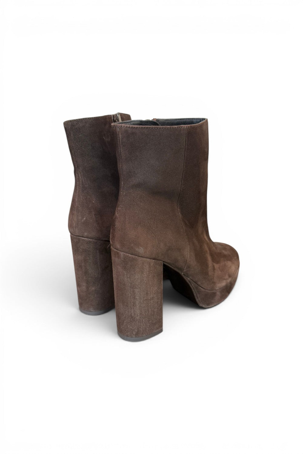 Stivaletto plateau camoscio moro tc 80 Albano 