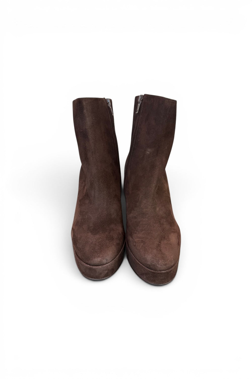 Stivaletto plateau camoscio moro tc 80 Albano 