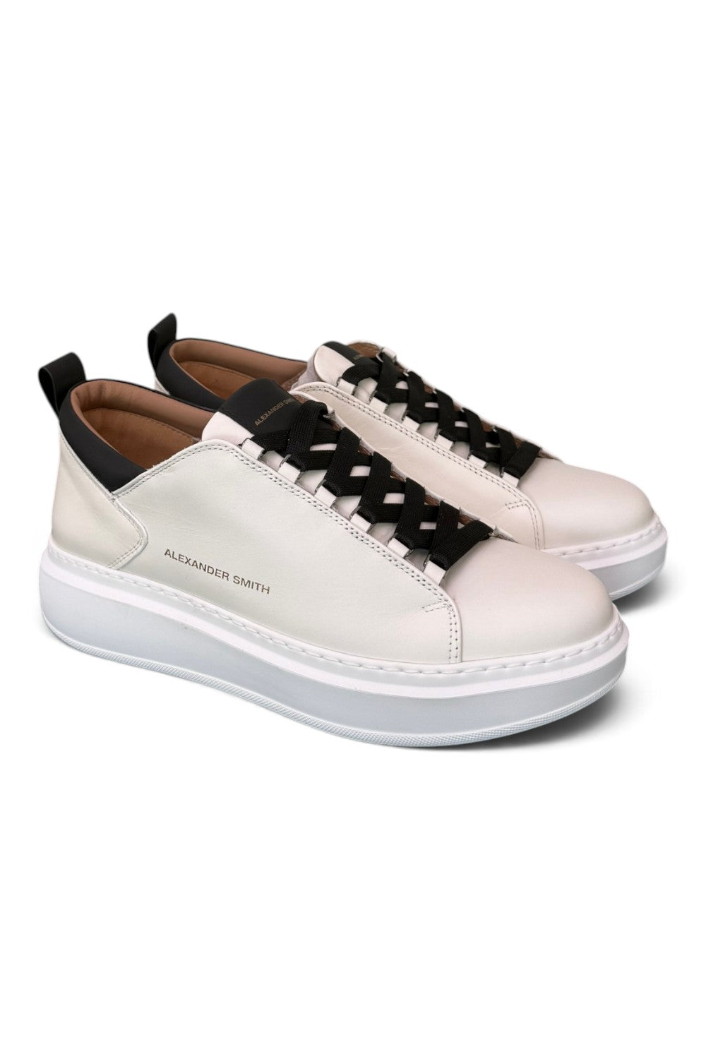Sneaker uomo Alexander Smith Wembley white black 