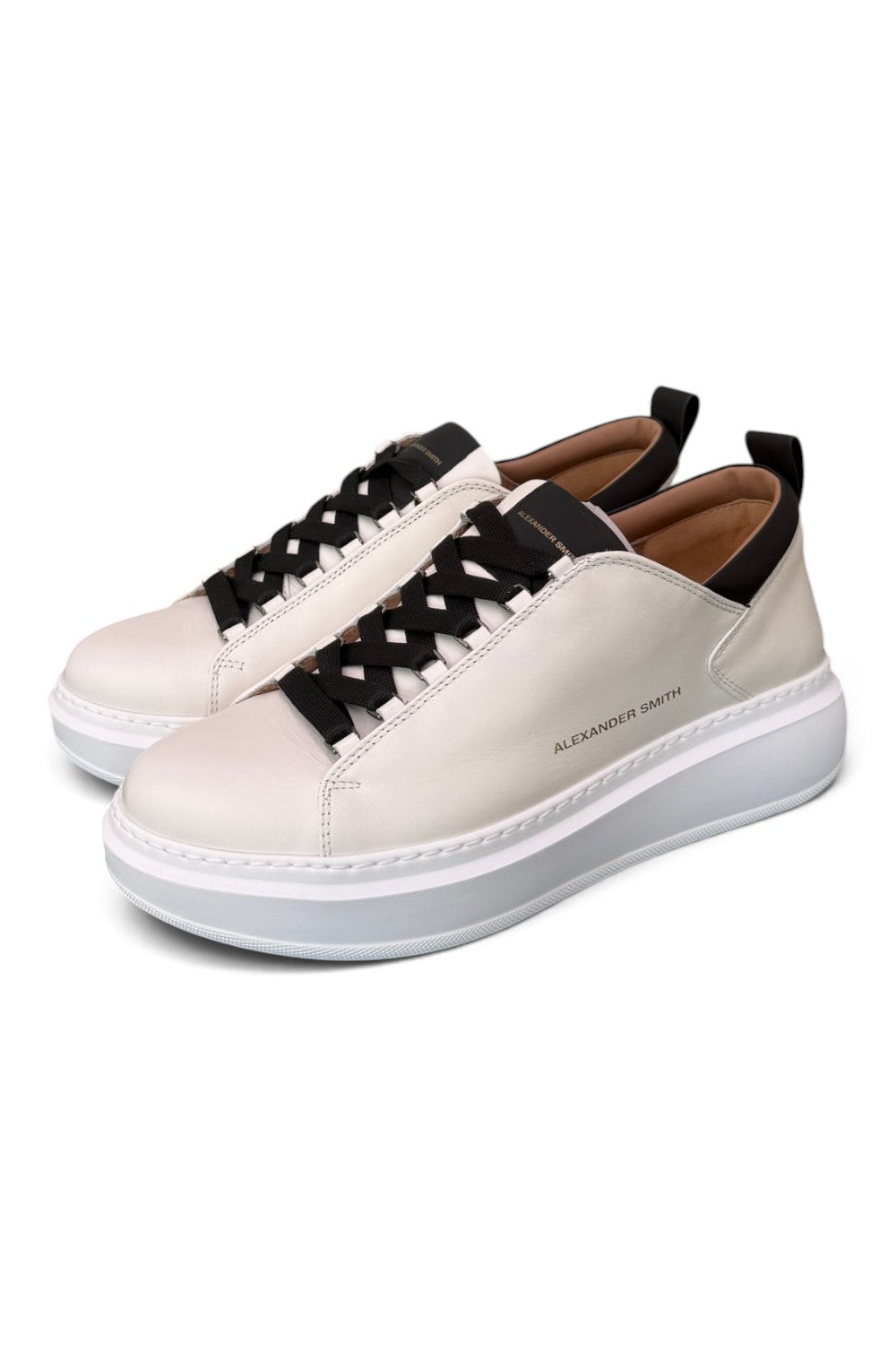 Sneaker uomo Alexander Smith Wembley white black 