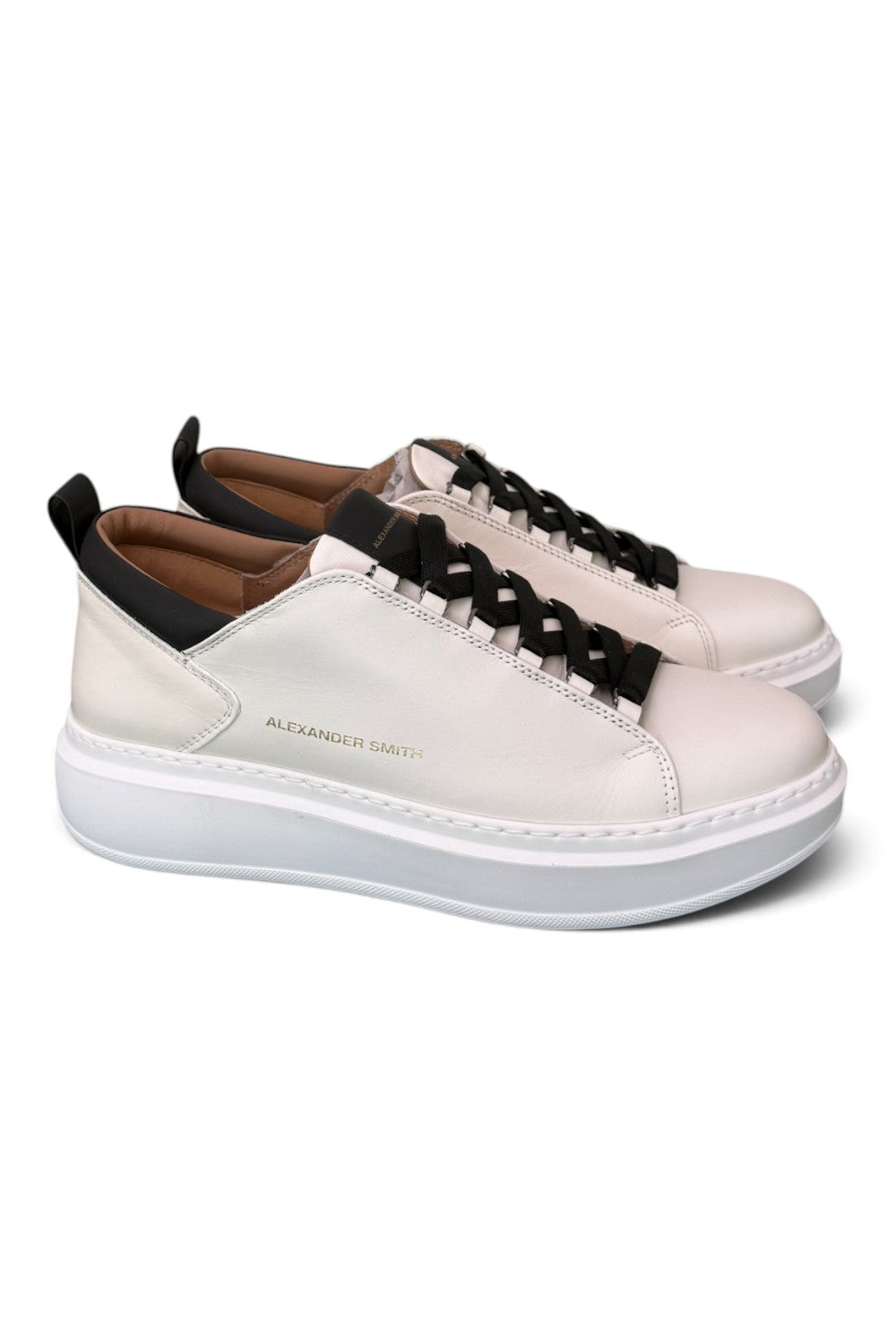 Sneaker uomo Alexander Smith Wembley white black 