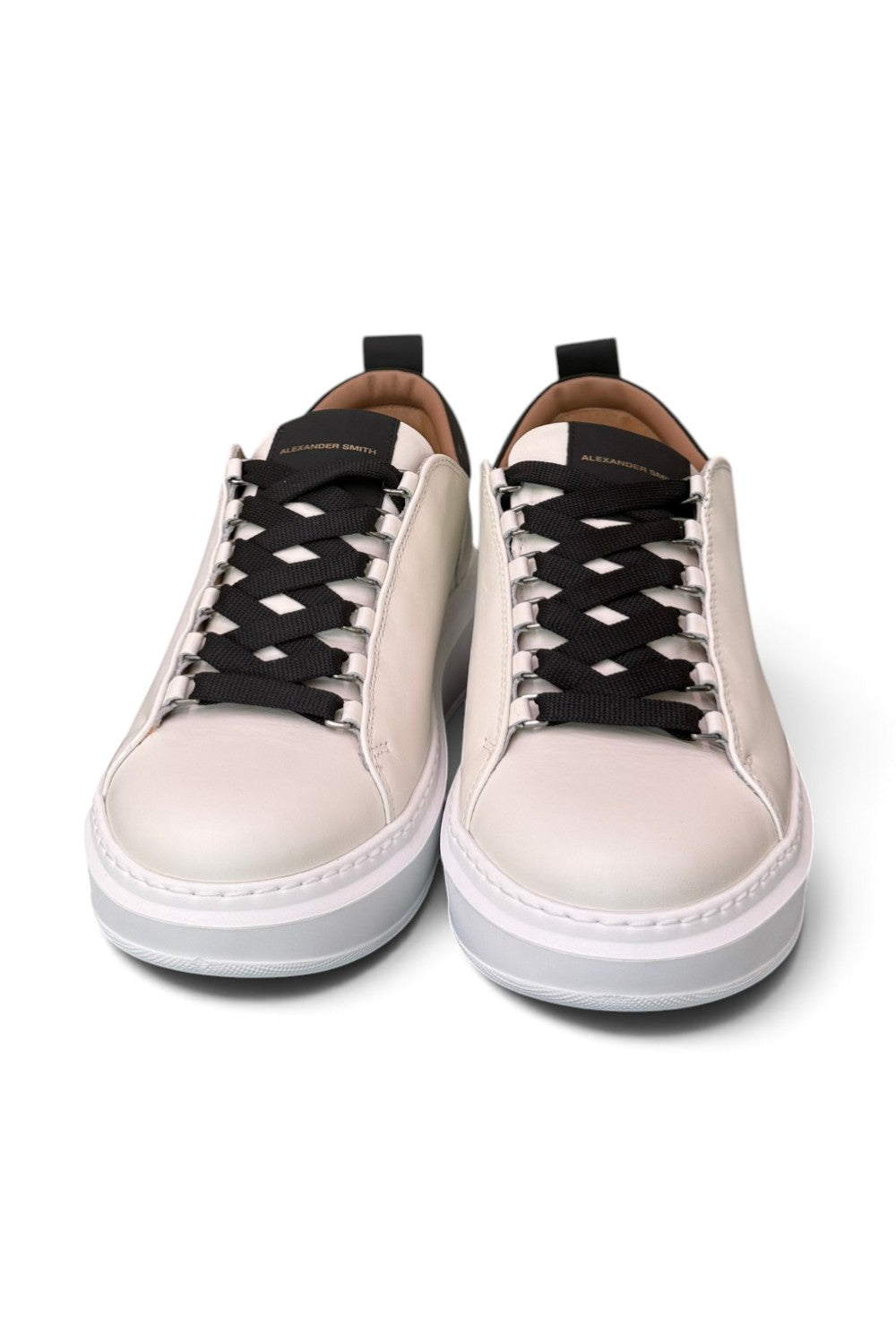 Sneaker uomo Alexander Smith Wembley white black 
